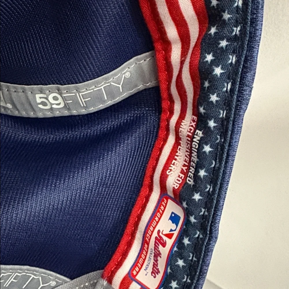 Kansas City Royals Stars Stripes New Era Hat CP 7 3/8 4th Of July MLB Baseball - Picture 8 of 9